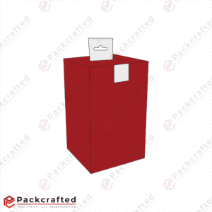 Box with Hanging and Locking Tabs